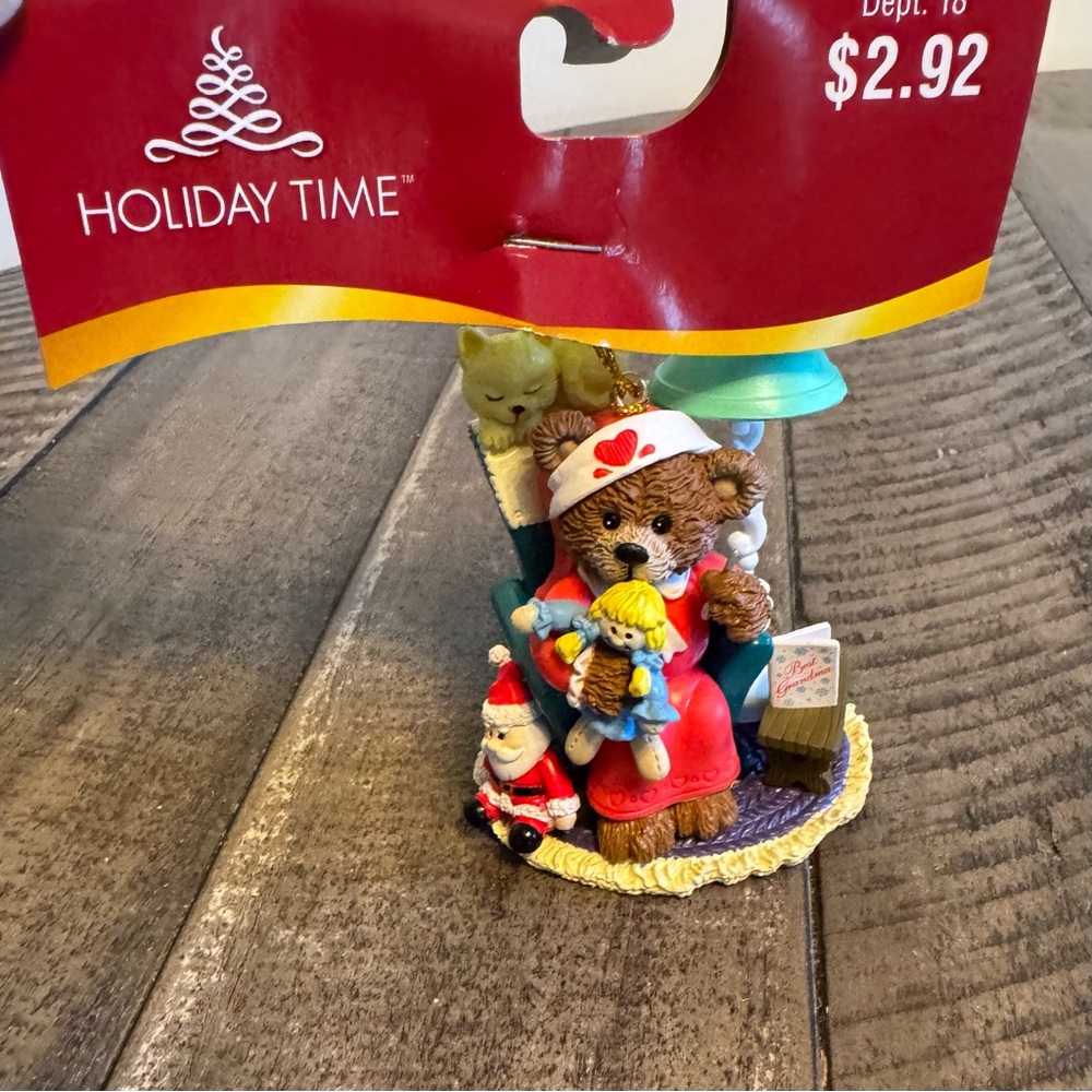 Best Grandma Bear Christmas Tree Ornament Toy Doctor Sewing Doll Cat Lamp Santa